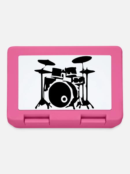 Schlagzeug Drummer Geschenk Schlagzeuger - Brotdose - Pink