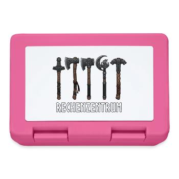 Programmierer Rechenzentrum Wikinger Runen - Brotdose - Pink - Vorne