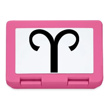 Sternzeichen Widder - Brotdose - Pink - Vorne