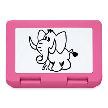 Elefant - Brotdose - Pink - Vorne