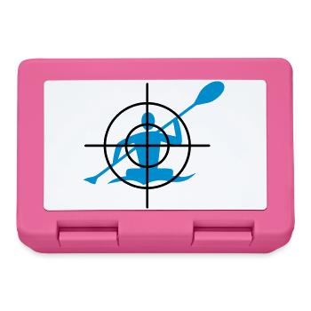 Kanu im Fadenkreuz - Brotdose - Pink - Vorne