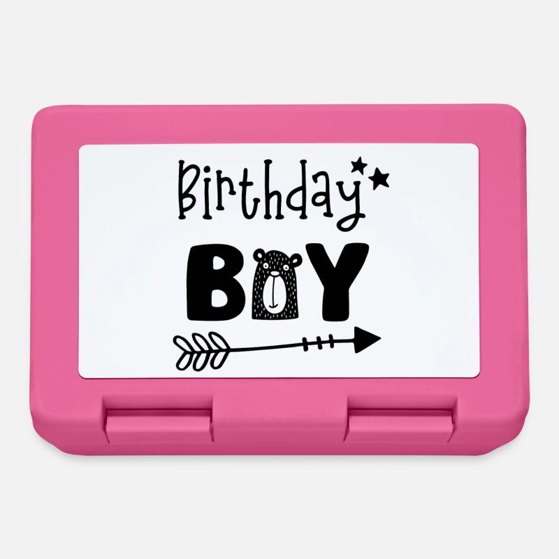 Birthday Boy - Boy anniversaire -Geburtstagsparty - Boîte à goûter - rose