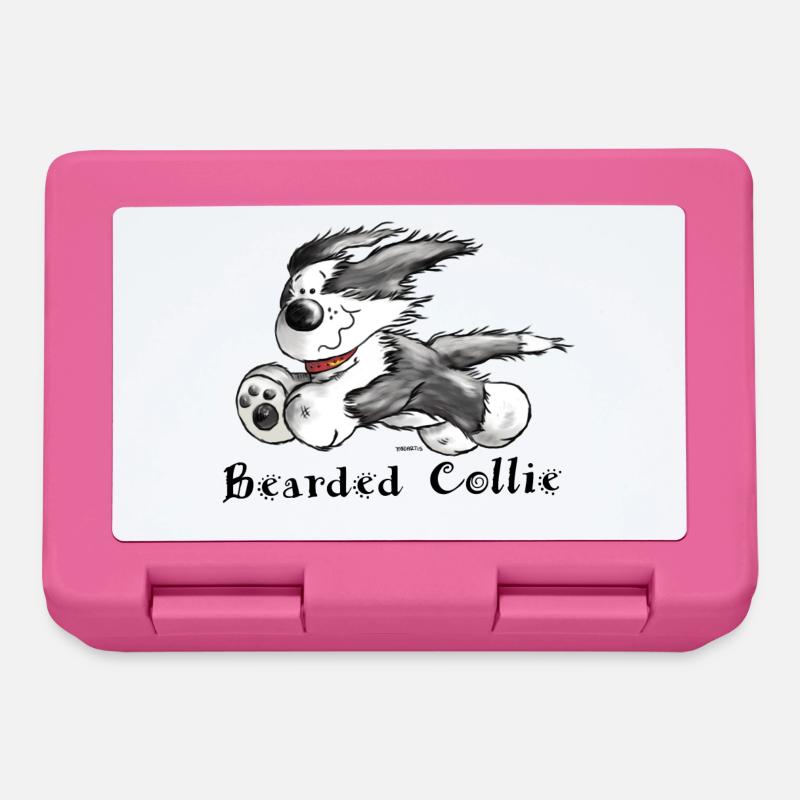 Bearded Collie - Boîte à goûter - rose