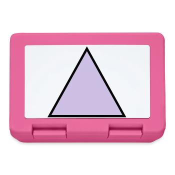 hipster triangle triangle shape - Lunchbox - pink - Front