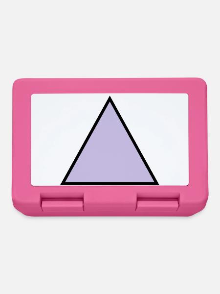 forme de triangle hippie triangle - Boîte à goûter - rose