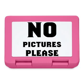 no pictures please - Lunchbox - pink - Front