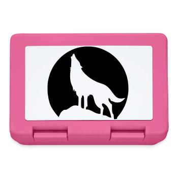 Wolf - Mond - Brotdose - Pink - Vorne