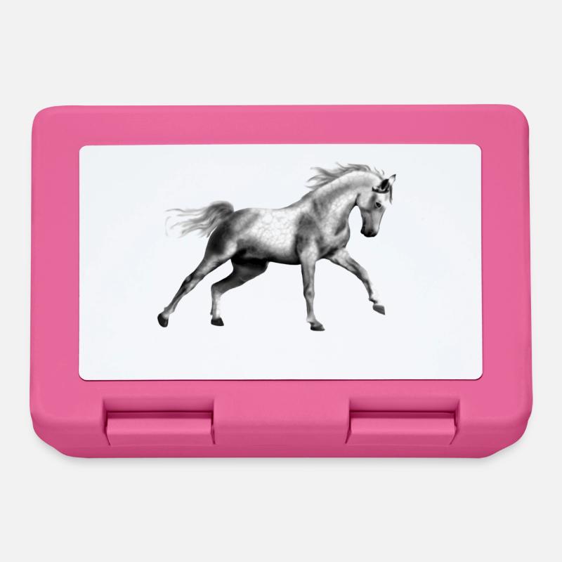 cheval - Boîte à goûter - rose