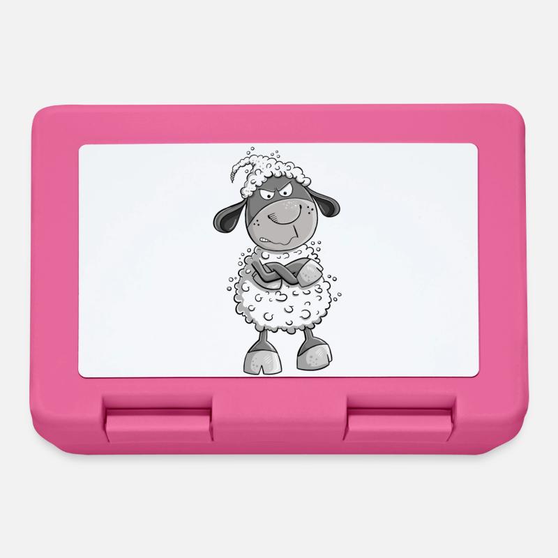 Nö Schaf I Nein Statement Comic Tiermotiv Fun - Brotdose - Pink