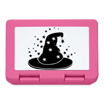 Magischer Zaubererhut mit Sternen - Brotdose - Pink - Vorne