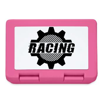 Rennsport - Motorsport Zahnrad - Auto Auto Fenster - Brotdose - Pink - Vorne