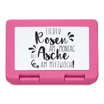 Lieber Rosen am Montag - Brotdose - Pink - Vorne