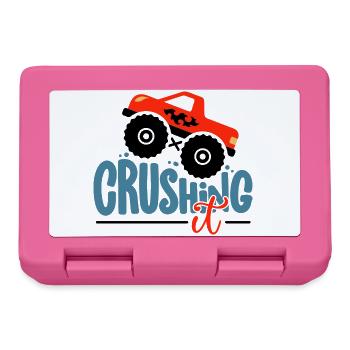 Crushing It Hotrod Grafik - Brotdose - Pink - Vorne