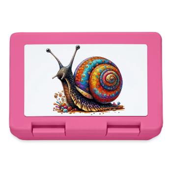 Snail - Lunchbox - pink - Front