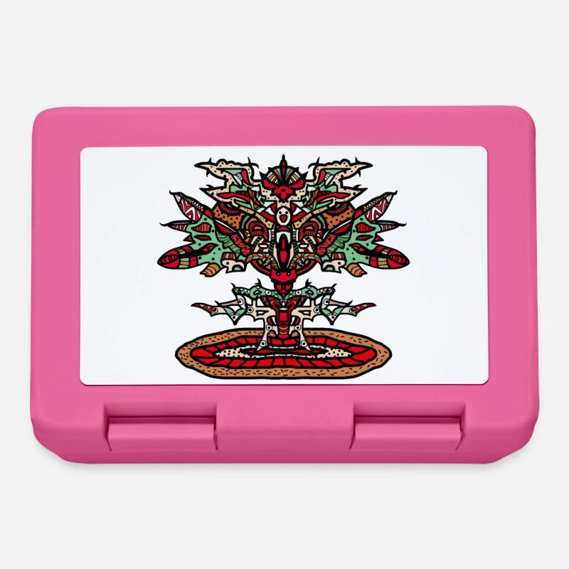 Tatouage d’arbre dragon robot - Boîte à goûter - rose