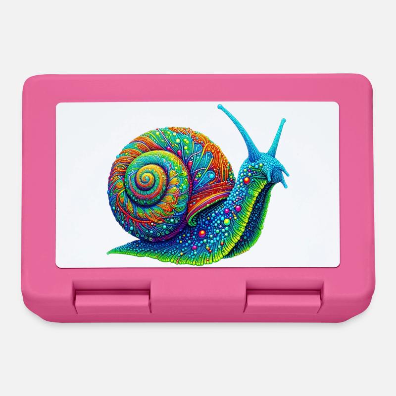 Escargot - Boîte à goûter - rose