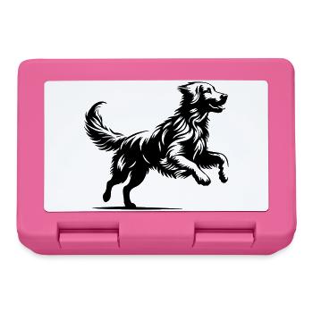Golden Retriever - Brotdose - Pink - Vorne