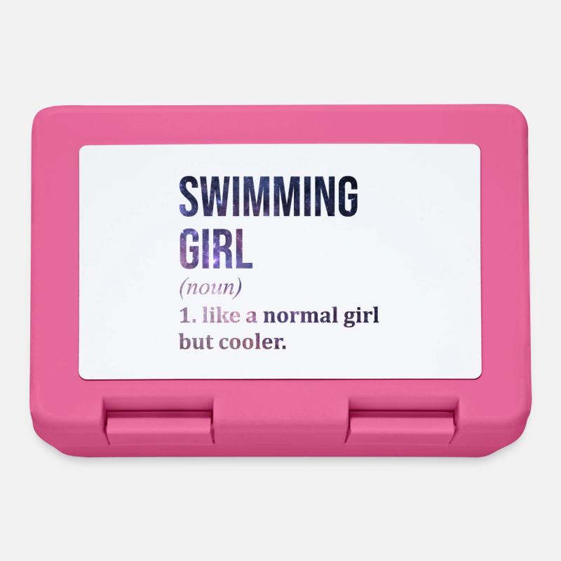 Schwimmen - Brotdose - Pink