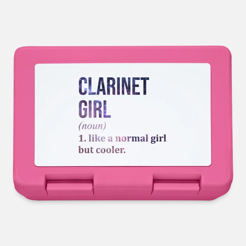 clarinette - Boîte à goûter - rose