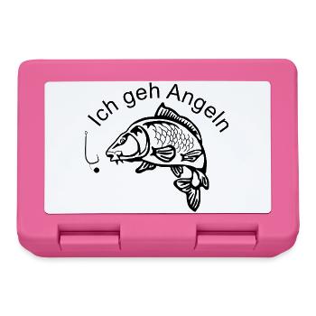 Elegante Karpfensilhouette - Brotdose - Pink - Vorne
