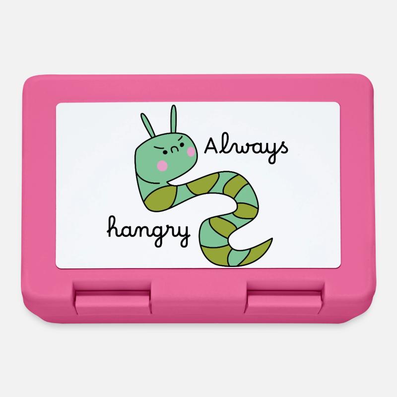Grumpy Caterpillar – Lustige Cartoon-Raupe - Brotdose - Pink