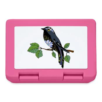 Colorful bird - Lunchbox - pink - Front