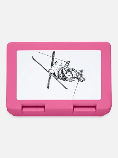 Mogul skiing - Brotdose - Pink