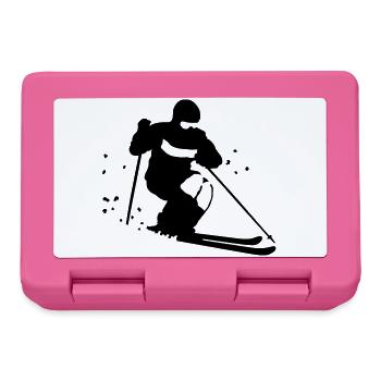 Ski de bosses - Boîte à goûter - rose - Devant