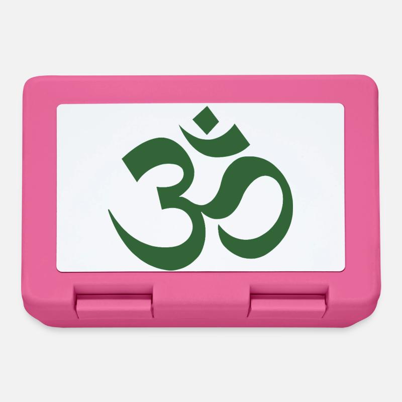 Om Symbol Dharma Pattern - Lunchbox - pink