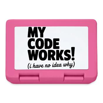 My Code Works! (I Have No Idea Why) - Lunchbox - pink - Front