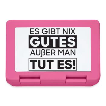 No excuse – do it - Lunchbox - pink - Front