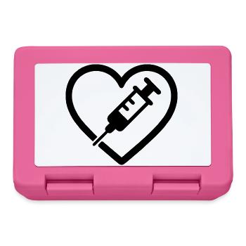 Herz + Krankenschwester / Krankenschwester – Super Elternteil I - Brotdose - Pink - Vorne