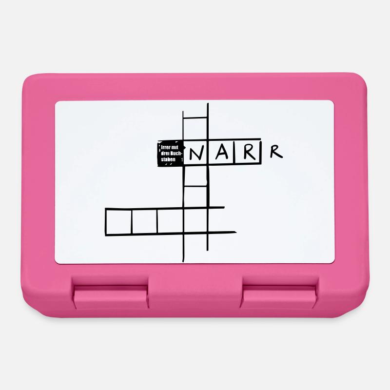 Irrer mit 3 Buchstaben - Brotdose - Pink