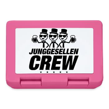 Junggesellen Crew - Brotdose - Pink - Vorne