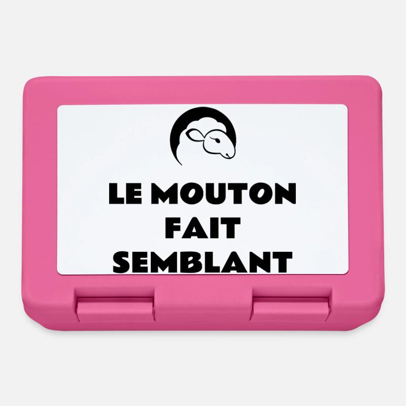 The sheep pretends - Lunchbox - pink