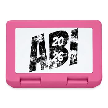 Abi 2026 - Abitur - Don - Boîte à goûter - rose - Devant