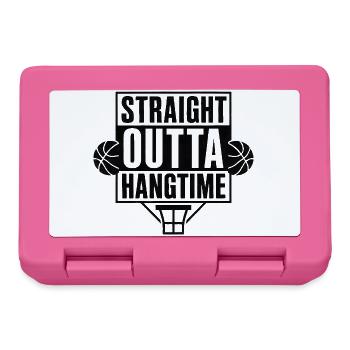 Straight Outta Hangtime Basketball Sport  - Brotdose - Pink - Vorne