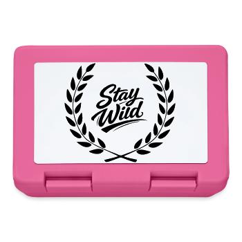 Bleib wild  - Brotdose - Pink - Vorne