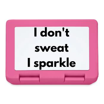 Ich schwitze nicht, ich funkle - Brotdose - Pink - Vorne