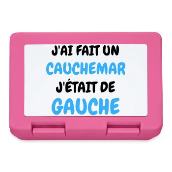 J'AI fait un Caumar J'était De Gauche - Boîte à goûter - rose - Devant
