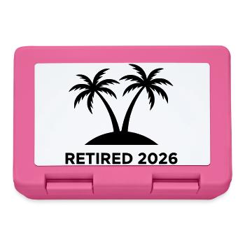 Retired 2026 Pension Island Logo - Lunchbox - pink - Front