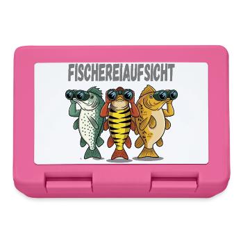 Fischereiaufsicht Lustige Angler Fische Mit - Brotdose - Pink - Vorne