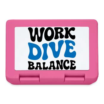 Cadeau de plongée sous-marine pour l’équilibre de plongée au travail - Boîte à goûter - rose - Devant