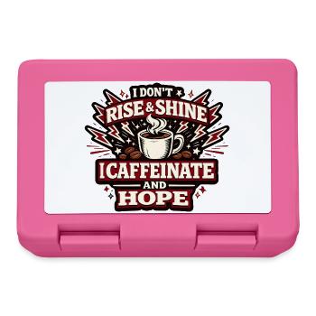 Révolte du café Je caféine Espoir - Boîte à goûter - rose - Devant