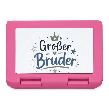 Großer Bruder Stolz Krone Liebe - Brotdose - Pink - Vorne