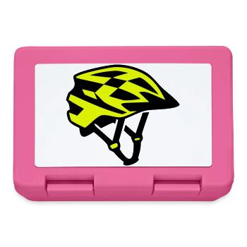 Silhouette du casque de vélo VTT - Boîte à goûter - rose - Devant