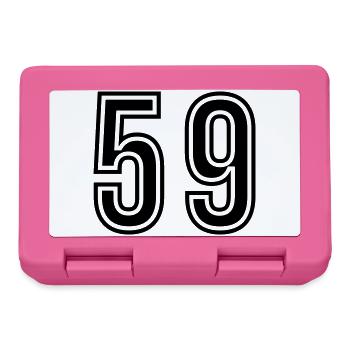 Symbole du chiffre 59 - Boîte à goûter - rose - Devant