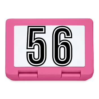 56 Symbole numérique - Boîte à goûter - rose - Devant