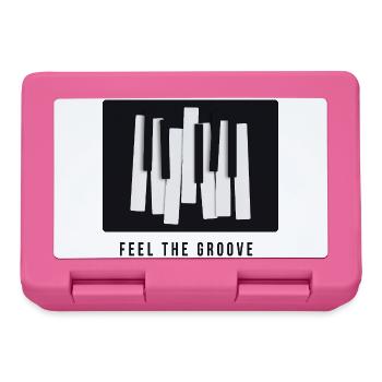 Feel the Groove – Modern Piano Design - Brotdose - Pink - Vorne
