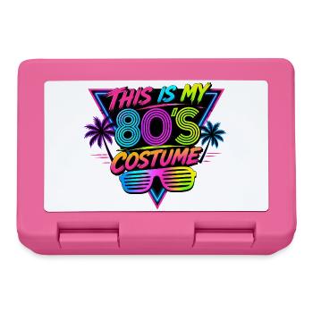This Is My 80's Costume 80er Jahre - Brotdose - Pink - Vorne